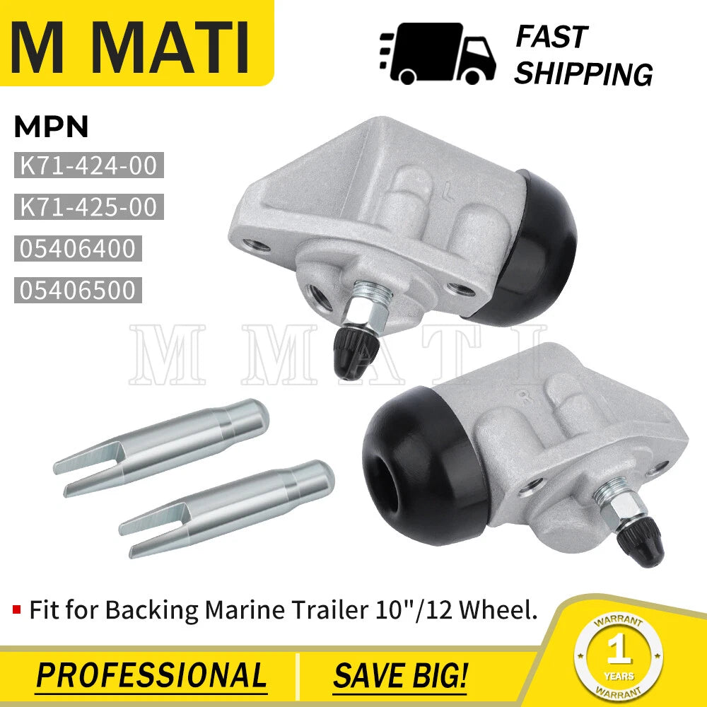 2 Hydraulic Uni-servo Cylinders for Marine Trailer Brake (10"/12")
