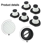 Set of 5 Filters for Zerodeko Vacuum Cleaner Parts