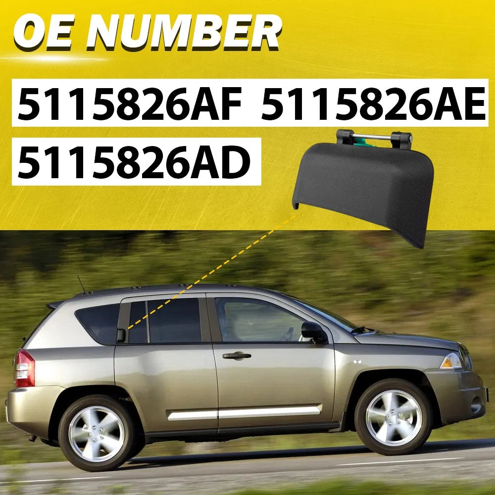 Right Side Rear Door Handle for Jeep Compass (2007–2016) Black