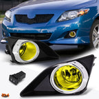 Front Bumper Fog Lights with Chrome Bezel & Switch for Corolla (2009–2010)