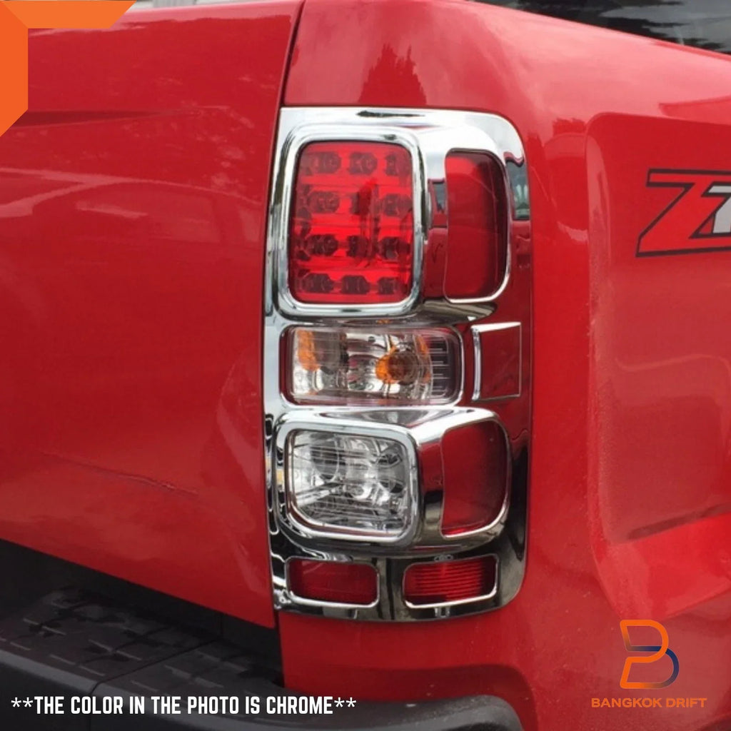 Matte Black Head Tail Light Lamp Cover Trim for Holden Colorado (2016-2023)