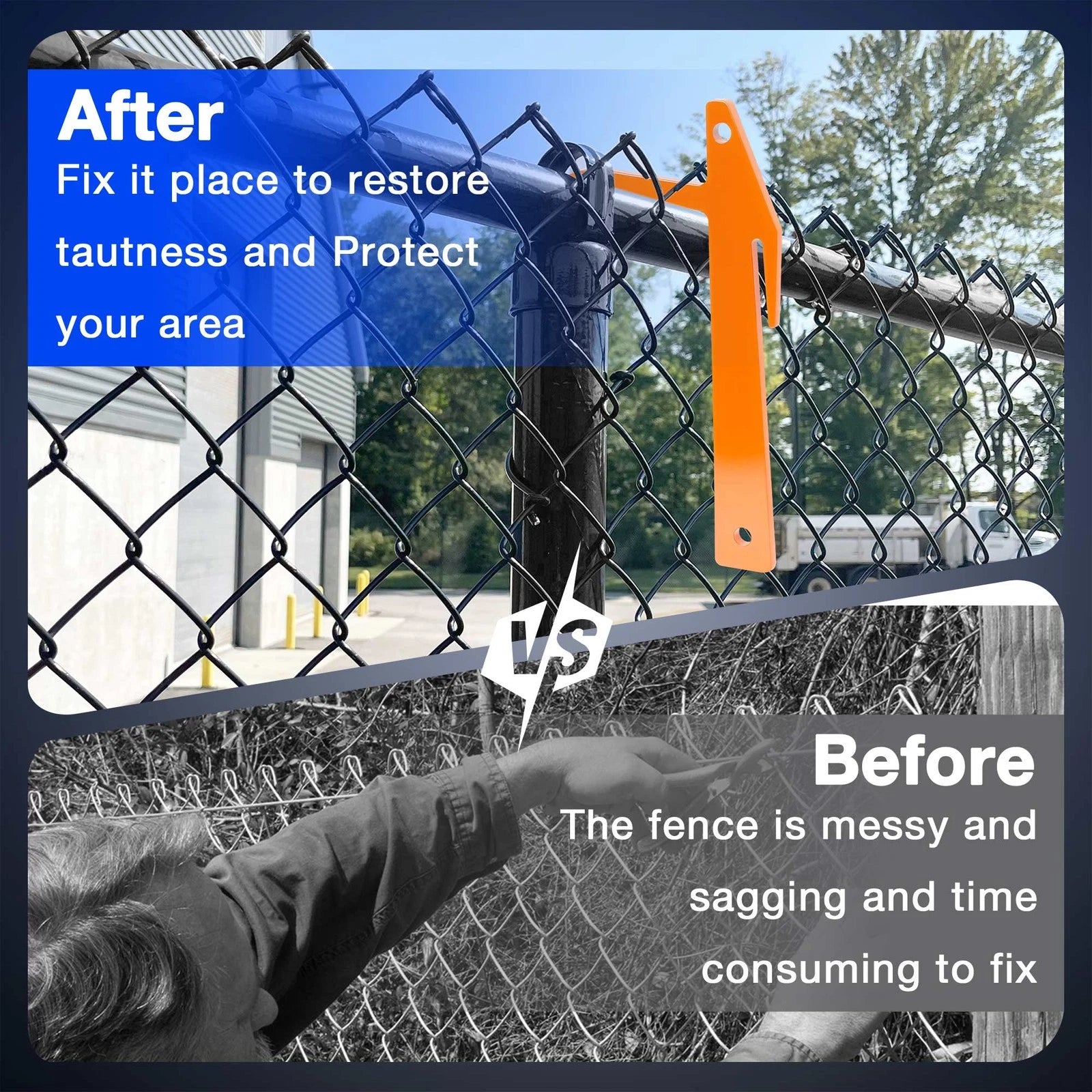 20Pcs Chain Link Fence Clips for Various Models