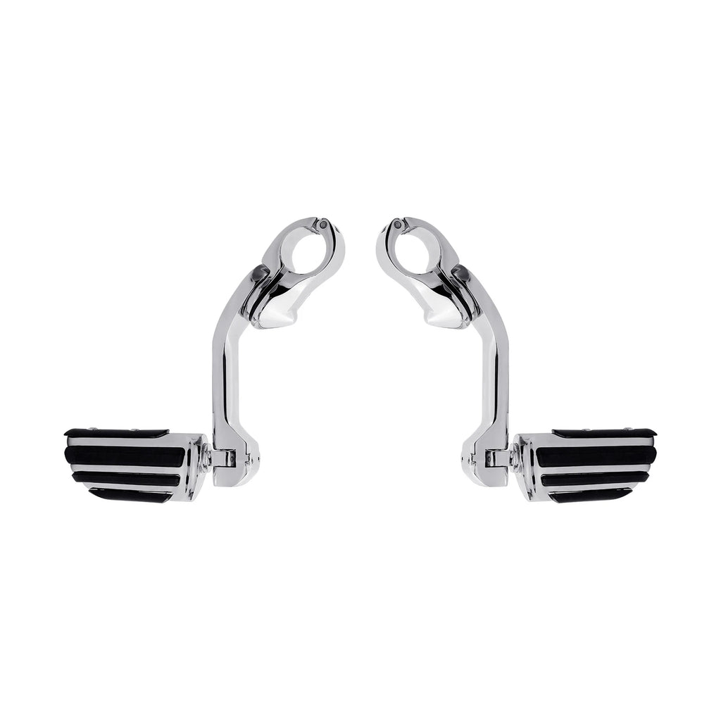 Adjustable 1-1/4" Highway Foot Pegs for Harley Touring Street Glide