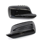 Set of 2 Door Wing Side Mirror Cover Caps for BMW E46 E65 E66 (1998–2006)