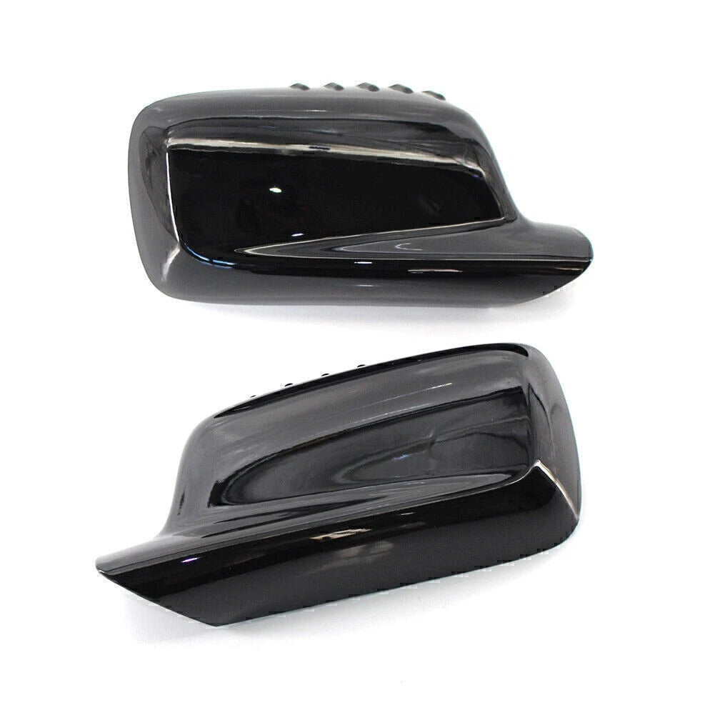 Set of 2 Door Wing Side Mirror Cover Caps for BMW E46 E65 E66 (1998–2006)