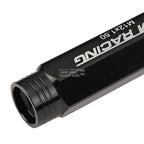 20x Open End M12x1.5 90mm Tall Black Aluminum Lug Nuts + Adapter