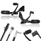 Black Forward Control Lever with Footpeg Bracket for Harley Sportster XL (2014–2022)