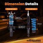 2X Coilovers for Kia Stinger (2017-2023) - 24 Way Adjustable Dampening