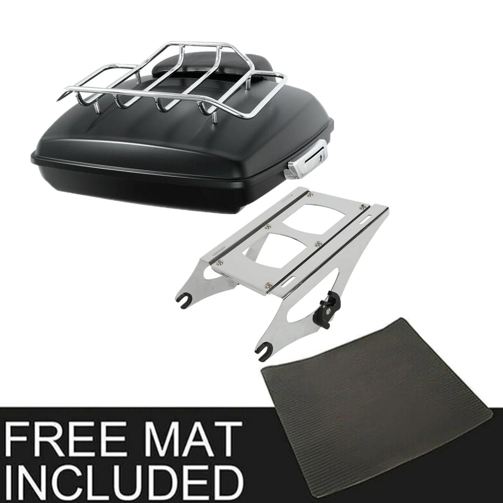 Matte Trunk Backrest Mount Rack for Harley Electra Glide (2014–2025)