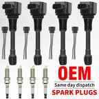 UF549 Ignition Coil & Iridium Spark Plugs for Nissan Altima (2007–2013)