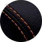 Leather Console Lid Armrest Cover for Cadillac XTS (2013–2019) Orange Stitch