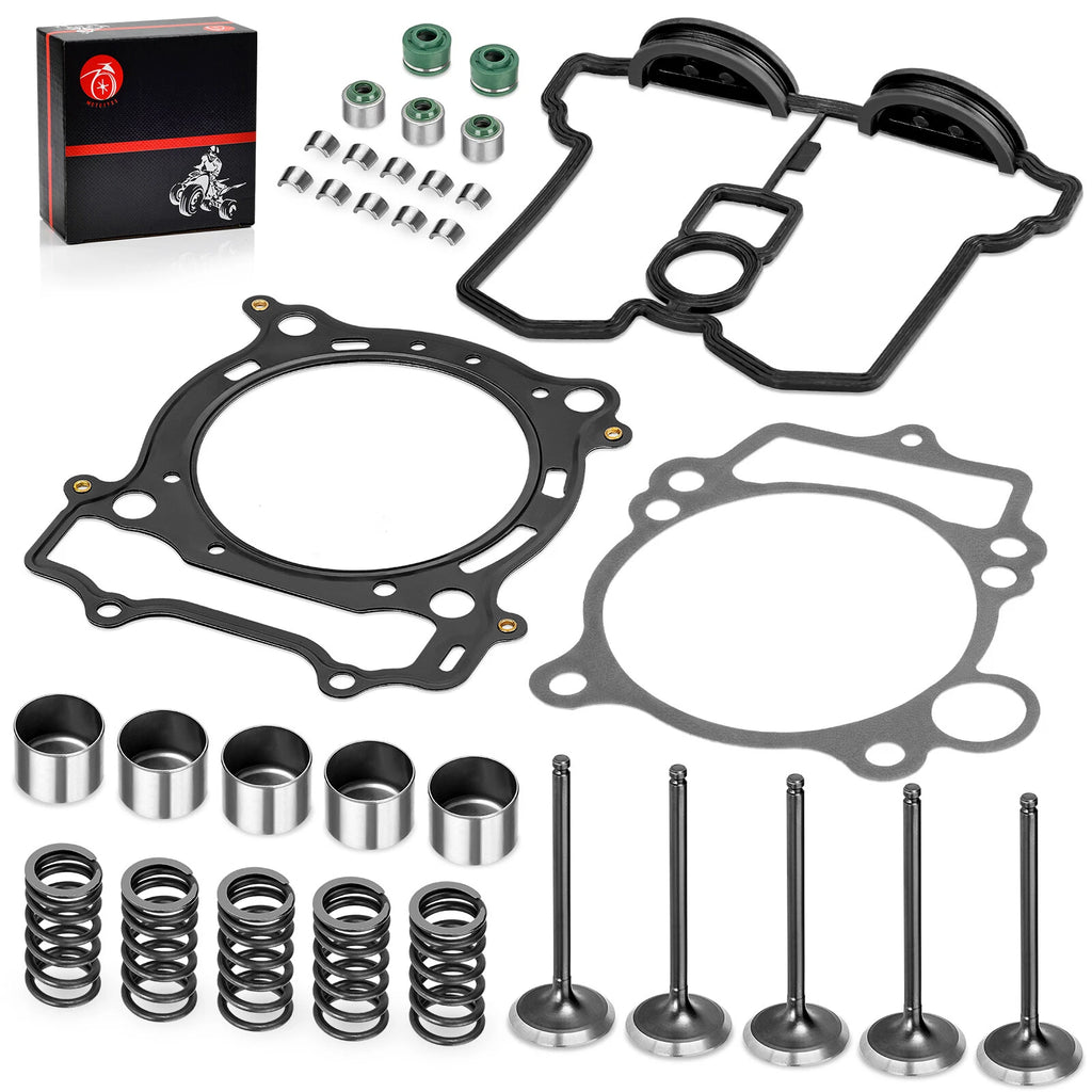 Cylinder Head Exhaust Intake Valve & Spring Gasket Kit for Yamaha YFZ450 YZ450F (2004–2023)