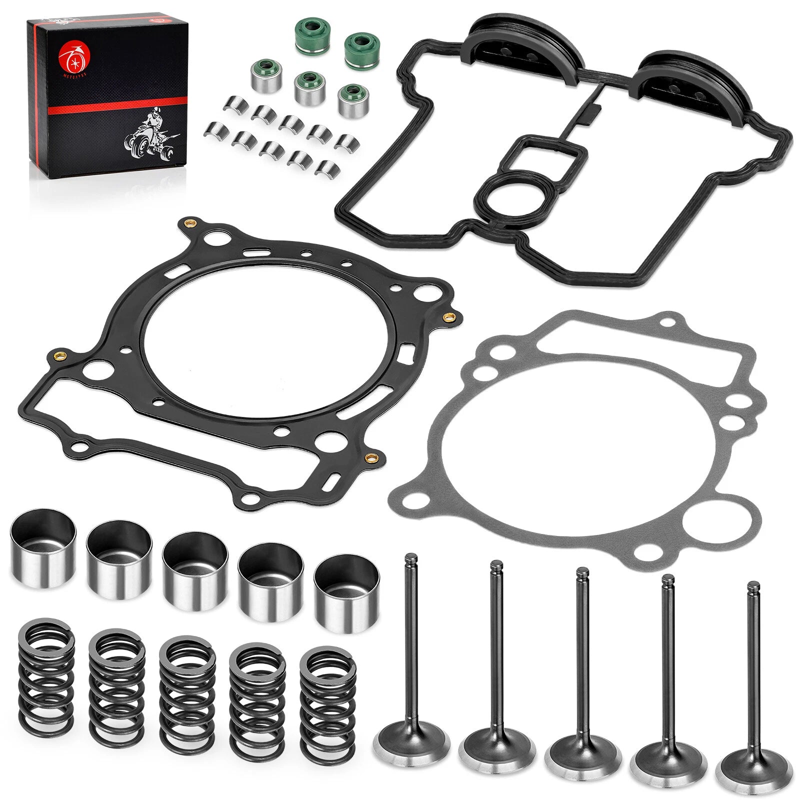 Cylinder Head Exhaust Intake Valve & Spring Gasket Kit for Yamaha YFZ450 YZ450F (2004–2023)