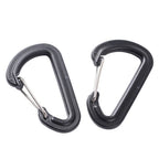 2X Aluminum Tent Clips with Carabiner for Hiking and Outdoor Use