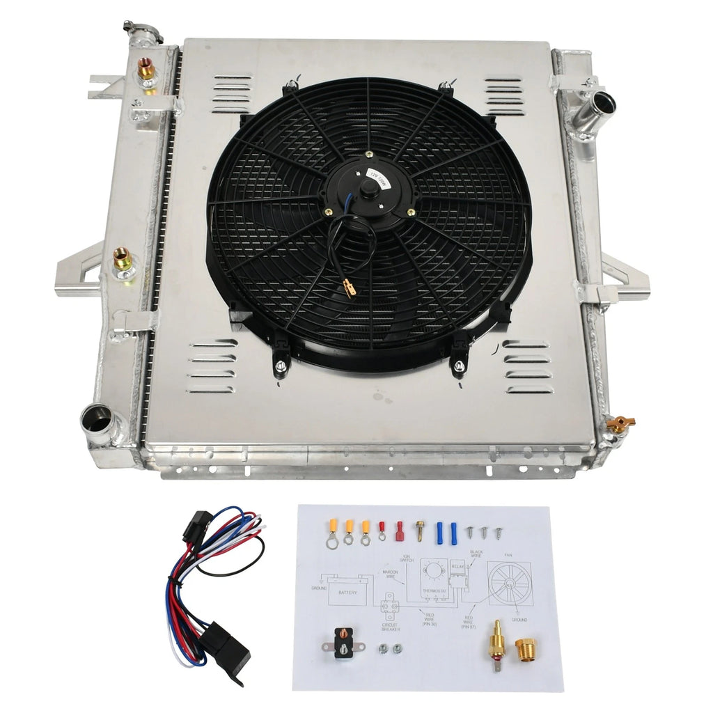 3 Row Radiator with Shroud Fan for Ford Ranger Explorer Mazda B4000 (1998–2011)