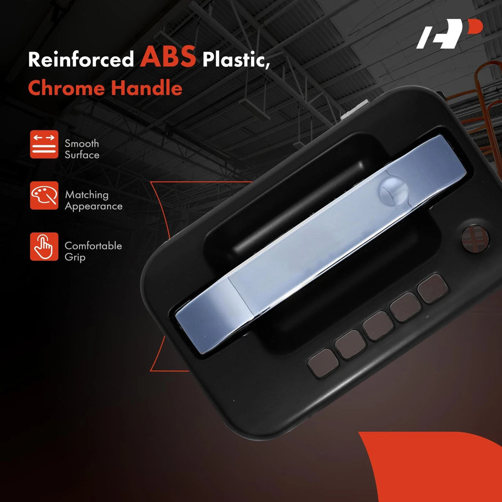 Front Left Black Chrome Exterior Door Handle for Ford F-150