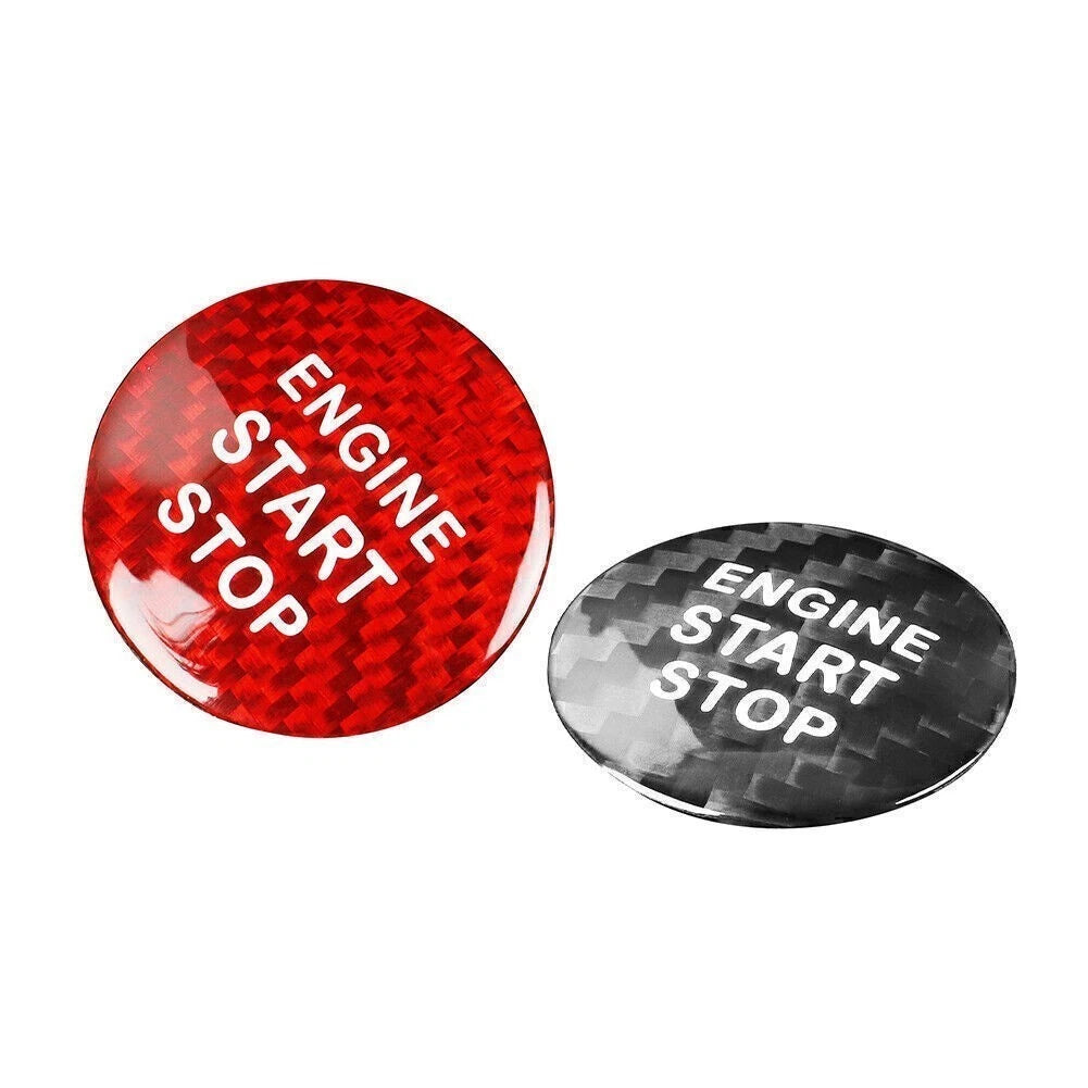 2X Carbon Fiber Engine Start Stop Button Cover for Lexus IS ES GS NX RX LX