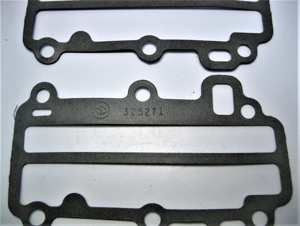 Set of 2 Crankcase Cover Gaskets for Evinrude Johnson Outboard (OEM 325271)