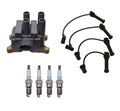 Set of 4 Denso Ignition Coils & Wires for Mazda Ford L4