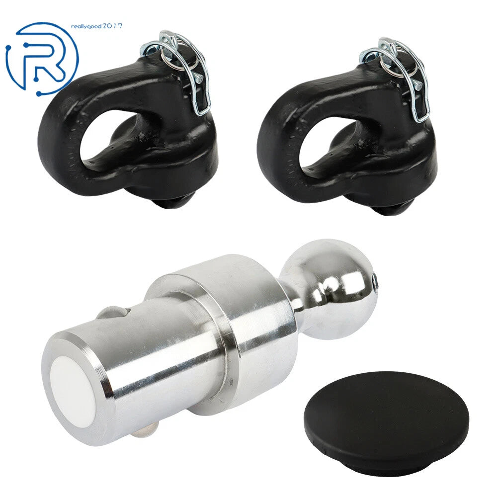 Gooseneck Ball & Safety Chain Anchor Kit for Puck System (2-5/16")