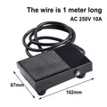 Foot Pedal Switch with 1m Wire 10A SPDT for Automotive Applications