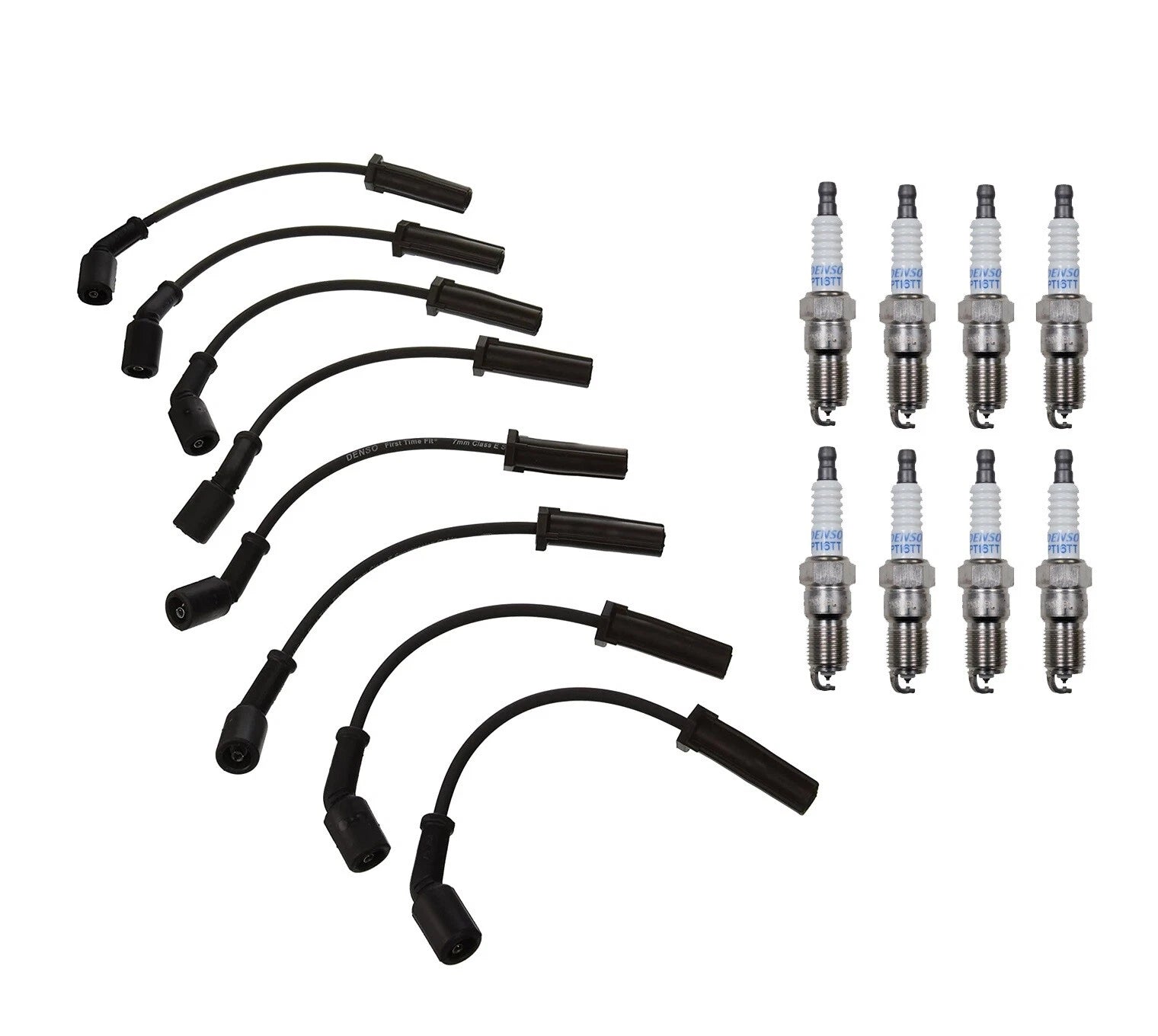 Denso 7mm 8 Platinum TT Spark Plug Wire Set for Chevy GMC Hummer V8 (2004)