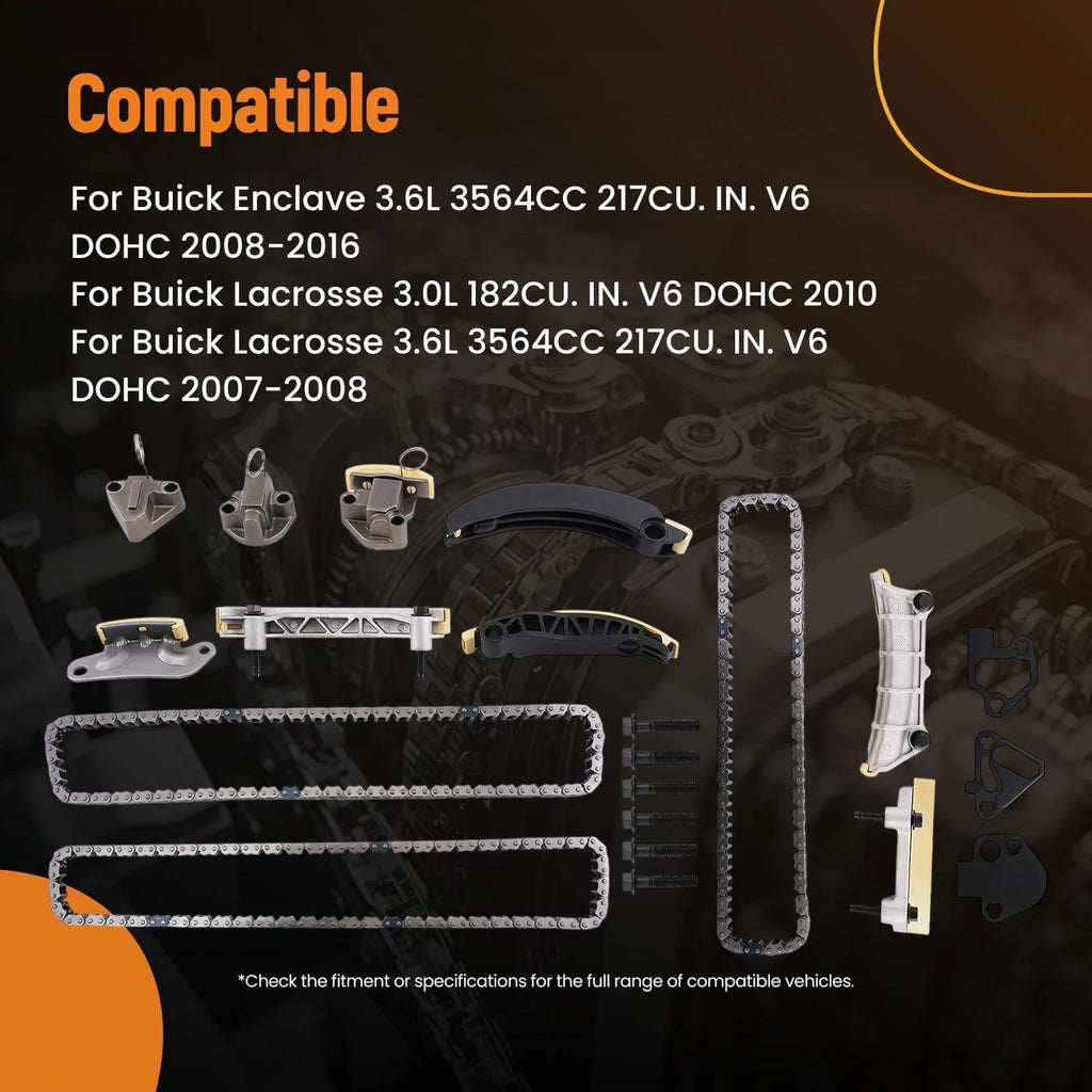Engine Timing Chain Kit for Chevrolet Equinox/Traverse V6 (2008–2017)