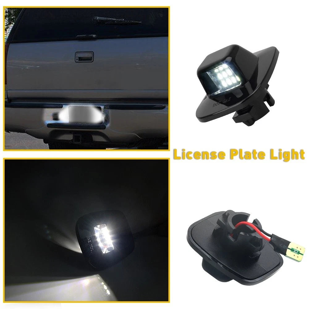 2X LED License Plate Lights for Chevy C/K 1500 2500 3500 (1988–2000)