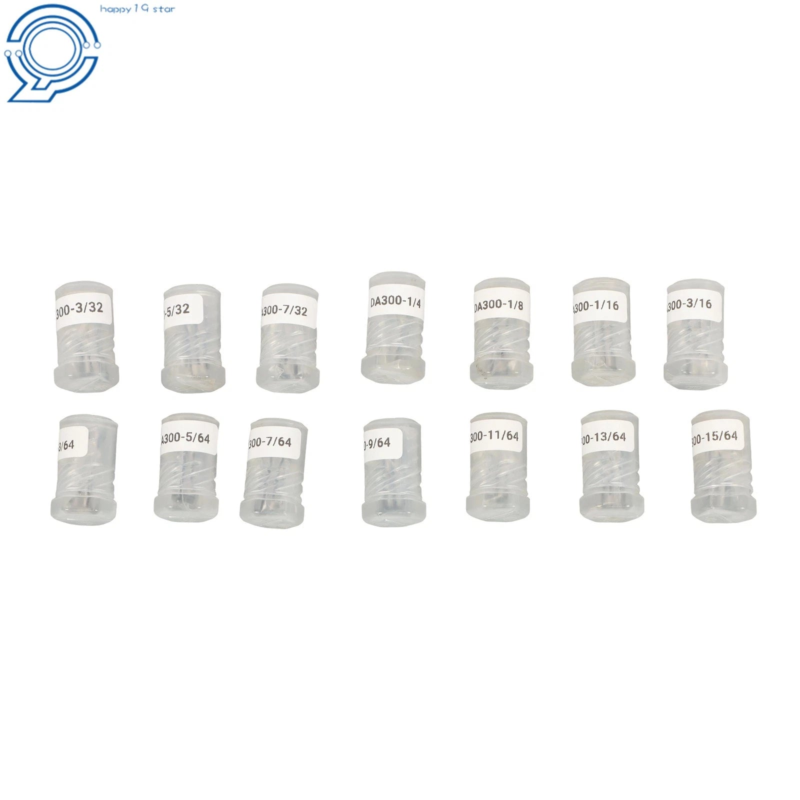 14 Pack Double Angle Collets for Tool Holder (3/64 to 1/4 Inch)