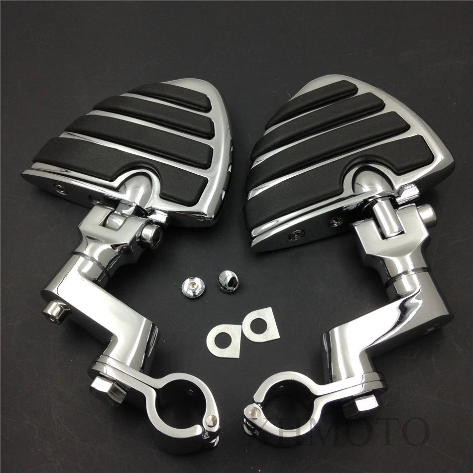 1.5" Wing Footpegs Male Mount Clamps for Honda GoldWing GL1100 GL1200 GL1500 GL1800