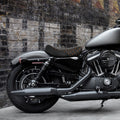 Front Driver Solo Seat for Harley Sportster XL 883 1200 (2010–2022) Black Orange