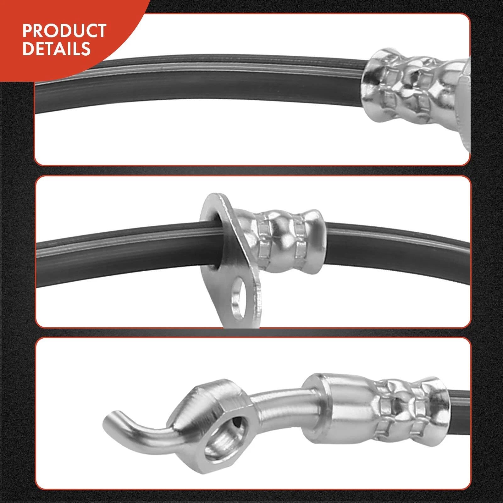 Front Brake Hydraulic Hose for Toyota MR2 Spyder (2000–2005) L4 1.8L