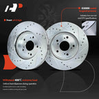 Front Drilled Brake Rotors for Honda CR-V (2007–2016) Crosstour (2012–2015)