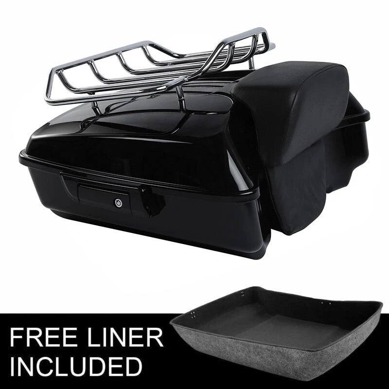 Chopped Trunk Pad Luggage Rack for Harley Davidson Touring Road Glide (2014–2026)