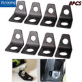 Set of 8 Seat Belt Mounting Brackets for 90 Degree Angle Installation