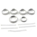 Air Conditioner Switch Knob Trim for Ford F150 XLT (2015-2020) Silver
