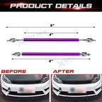 Adjustable Purple Rear Front Lip Splitter Tie Bar for GMC (6"-9") (2014-2024)