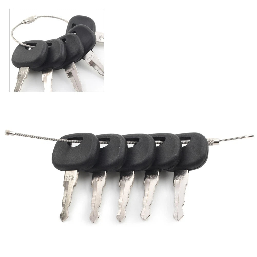 Set of 5 Ignition Keys for John Deere Wheel Loader (202)