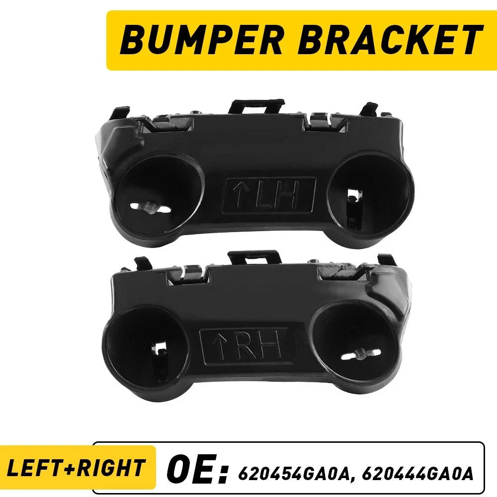 Set of 2 Front Left Right Bumper Brackets for Infiniti Q50 (2014–2022)