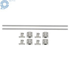 2X 10mm Linear Guide Rods with Bearings and Supports for CNC Machines