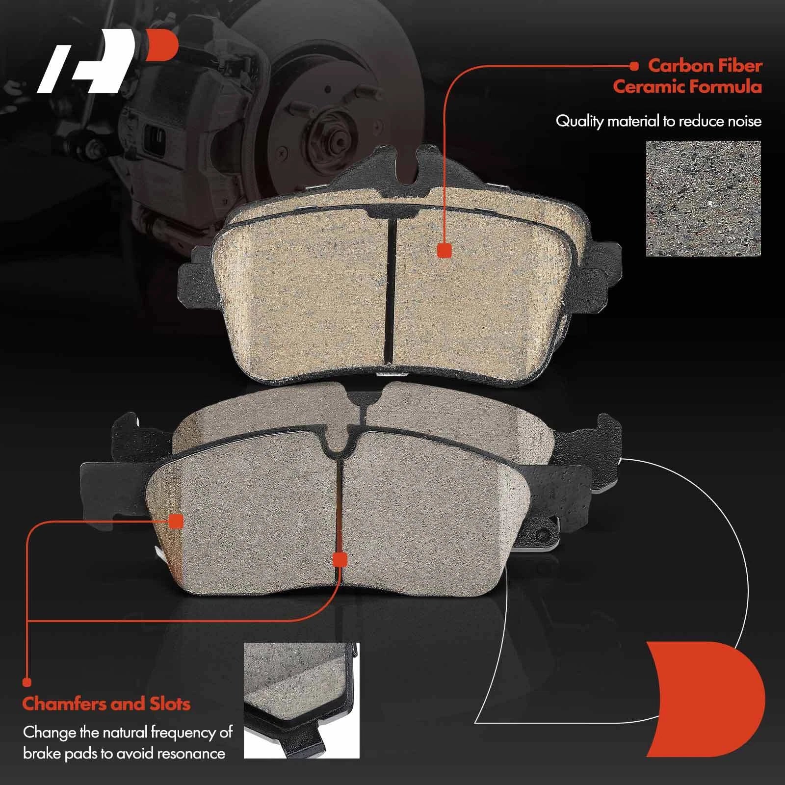 Disc Brake Rotors & Ceramic Pads for Mercedes-Benz ML250 (2015–2015)
