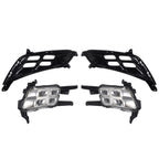 Set of 2 Fog Lights for Kia Optima (2014–2015) LH + RH with LED DRL Bezel