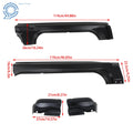 Set of 2 Rocker Panels & Cab Corners for Ford F150 Crew Cab (2009–2014)