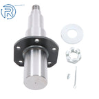 7000lbs Round Spindle Kit w/Brake Flanged E-Z Lube #42 for Trailer Axle (11' × 2.25')