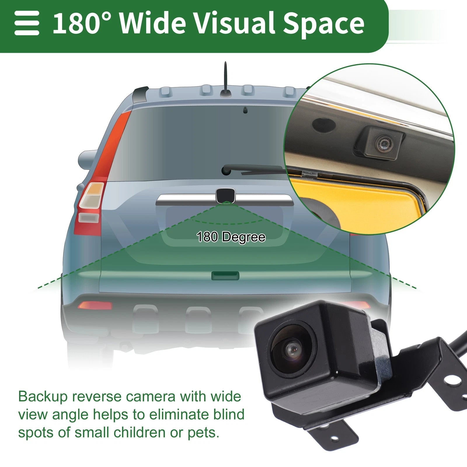 Rear View Camera for Hyundai Sonata (2010) 120-180 Degree