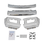 Chrome Front Bumper Face Bar with Fog Hole for Ford F250 F350 (2017–2019)