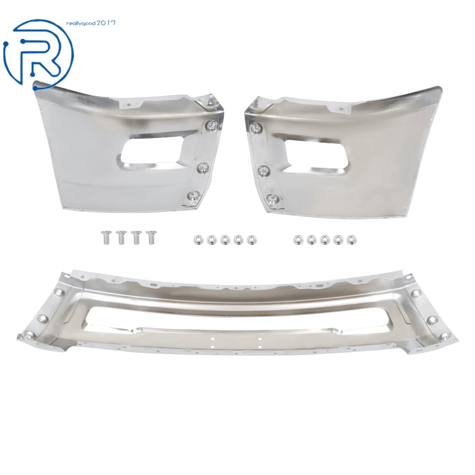 Chrome Split Front Bumper Assembly for Dodge RAM 2500 3500 (2010-2018)