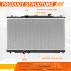 Full Aluminum Core Radiator for Honda Accord Hybrid 2.0L (2018–2022) DPI-13768