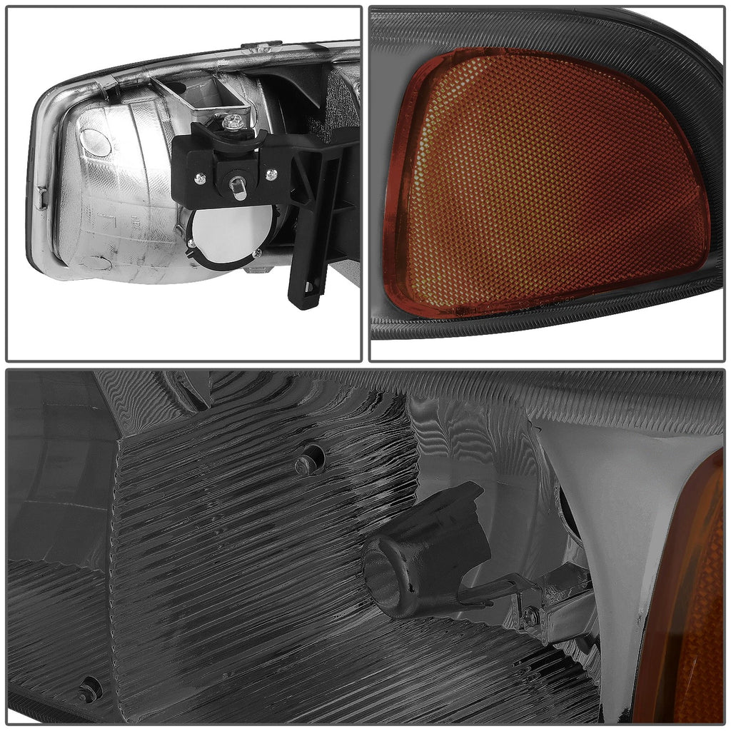 Smoked Corner Headlight Lamps for GMC Sierra 1500 Yukon (1999–2007)