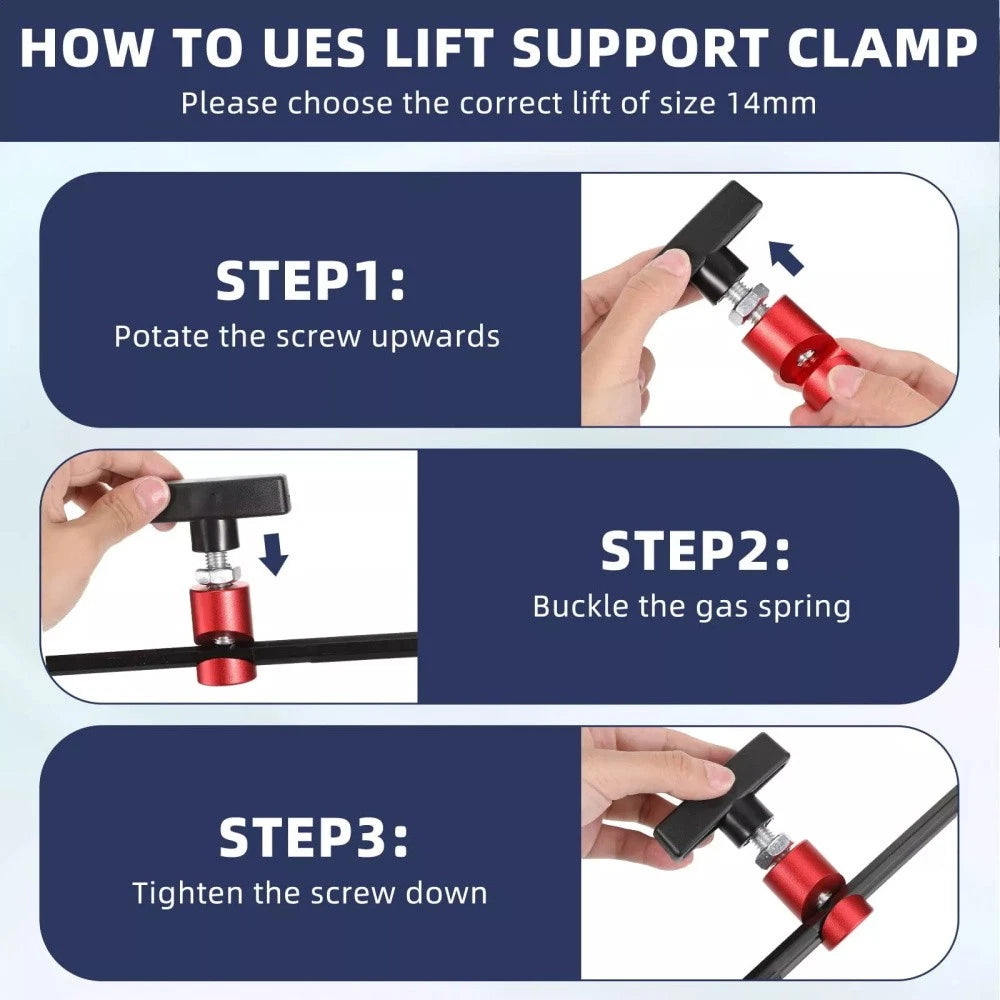 Hood Lifting Rod Support Clamp for